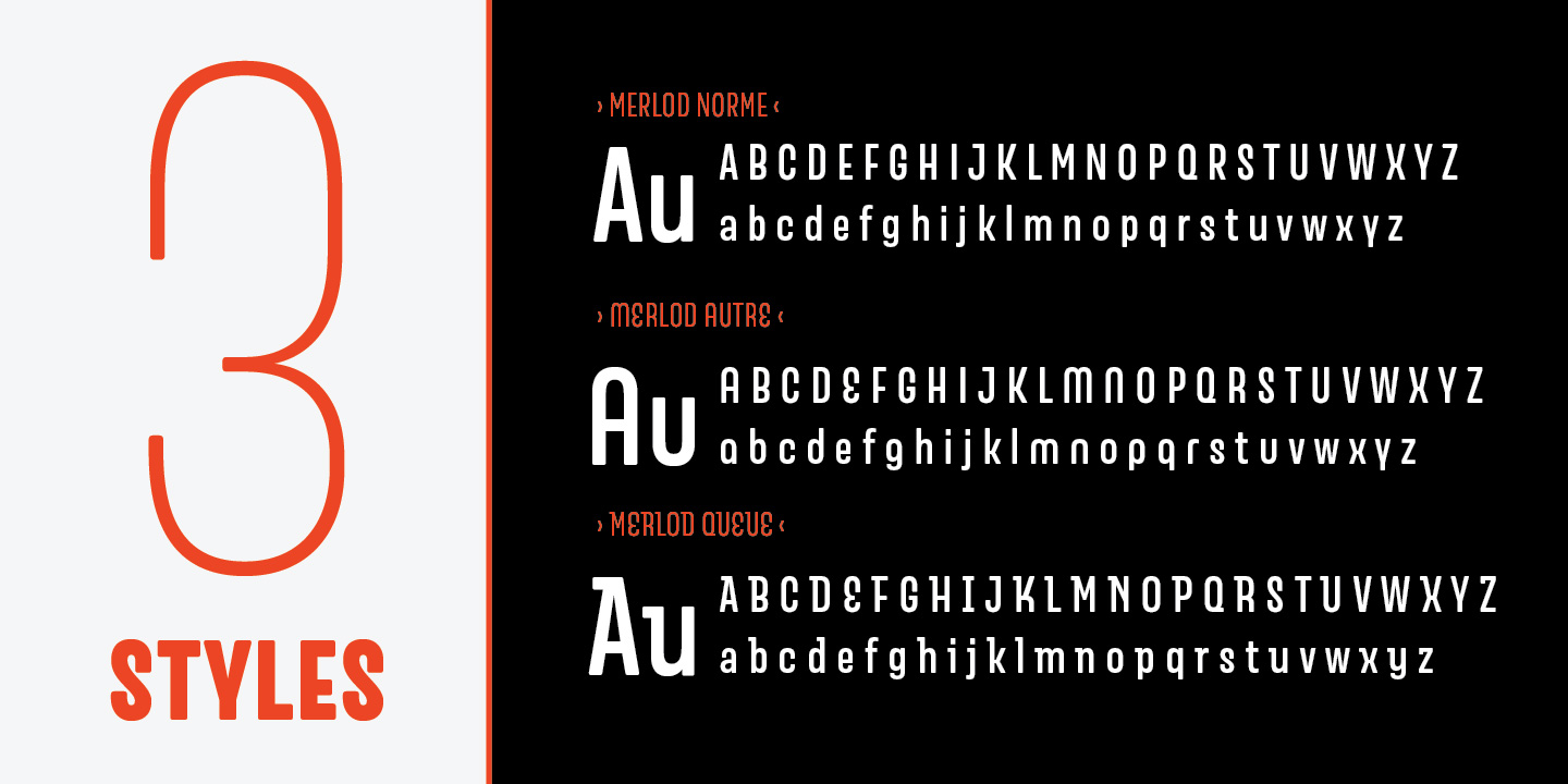 Merlod Autre Light Font preview